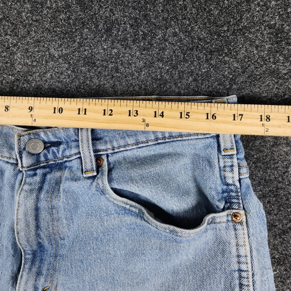Levi's Western Fit Straight Leg Jeans Mens 36x30 Light Wash Denim